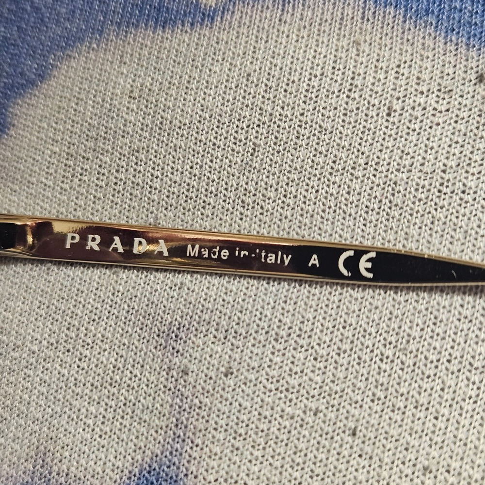 Prada VPR 65Q Cat Eye‎ Half Rim Eyeglasses 53-17-140 Fo Frames Only Luxury Chic - Picture 3 of 5